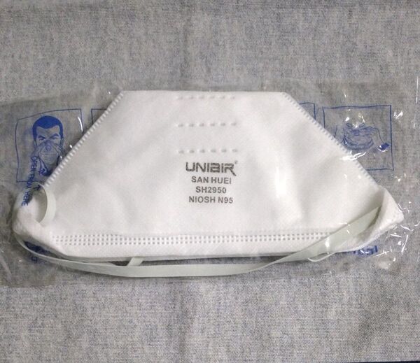 N95 マスク 10枚 SH2950 UNIAIR SAN‐HUEI 米国NIOSH認定N95
