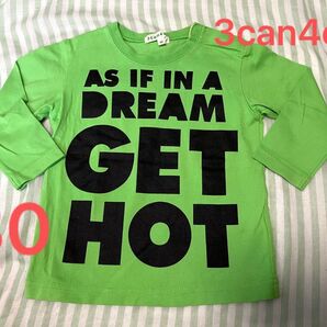 3can4on 長袖Tシャツ 80 ロンT カットソー