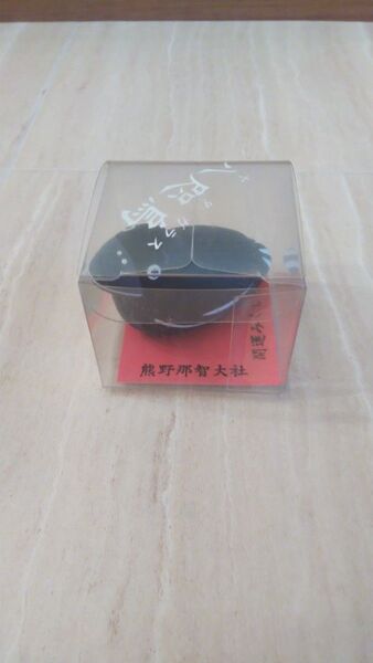 八咫烏 陶器 おみくじ 置物