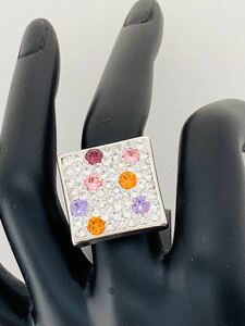 Art hand Auction Swarovski Design Ring, Free Size, Fujihina, Handmade (202), Handmade, Accessories (for women), others