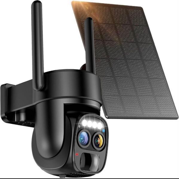 防犯カメラ 屋外 ソーラー カメラ WiFi 監視カメラ 防水
