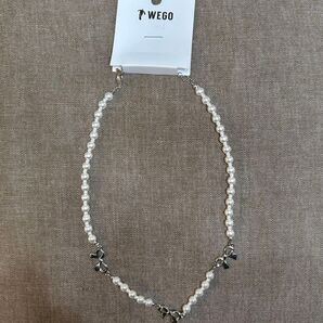 wego ウィゴー ミニリボンパールネックレス