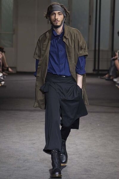 yohji yamamoto pour homme 17ss ミリタリーシャツ