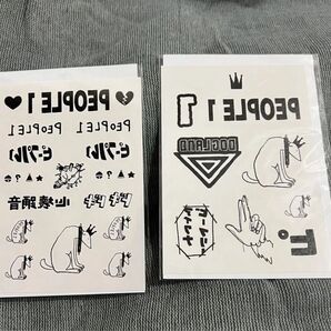 新品未開封 PEOPLE1 タトゥーステッカー 2点セット
