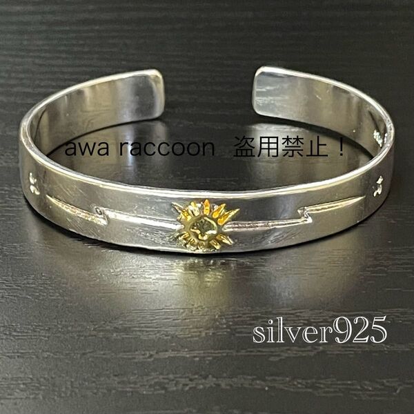 バングル ブレスレット シルバー925 刻印 メンズアクセ イーグルデザイン