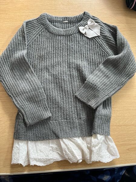 子供服 100cm ニット ワンピース トレーナー 西松屋