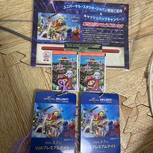 ユニバーサルスタジオジャパン USJ 3月7日 プレミアムナイト貸切2枚