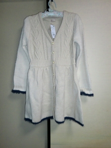  new goods axespoetikkinali color Heart cable pretty .. knitted cardigan 