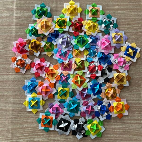 折り紙 ミニこま 50個 ハンドメイド