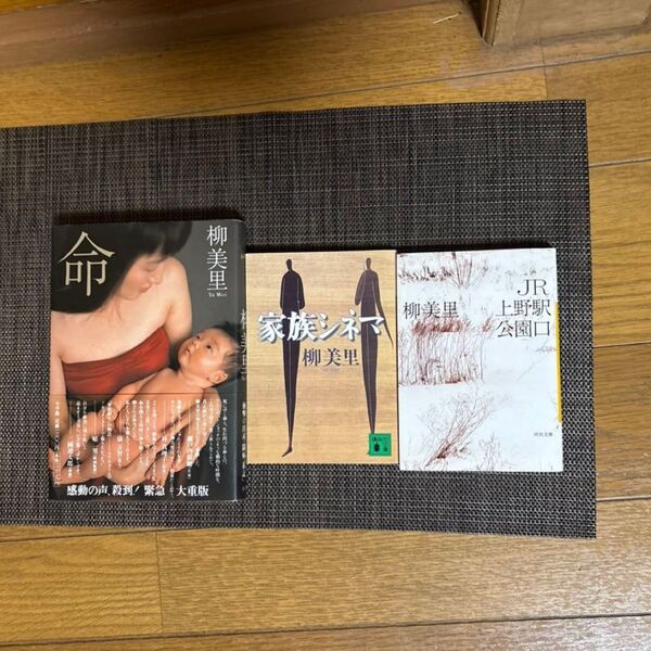 柳美里 命、家族シネマ、JR上野駅公園口3冊セット