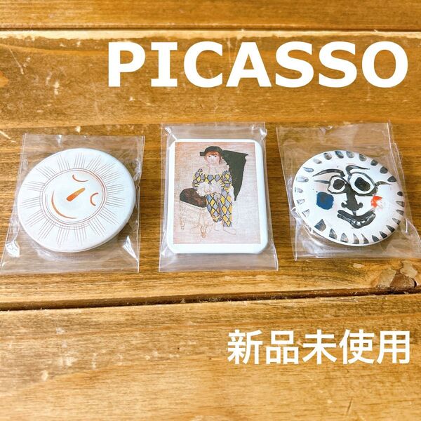 PICASSO ピンバッジセット 3個 ピカソ 画家 アーティスト 缶バッジ