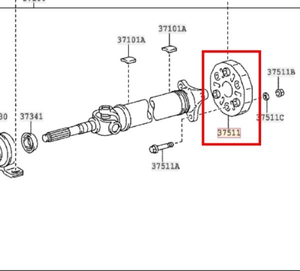 ★新品★ トヨタ純正 TOYOTA JZA80 スープラ クラウンマジェスタ 他 フレキシブルカップリング プロペラシャフト カップ カバー 1993/05‐