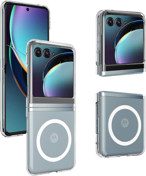 Motorola Razr 40s/40 ケース Magsafe対応 クリア モトローラエッジRazr 40s/40ケース T