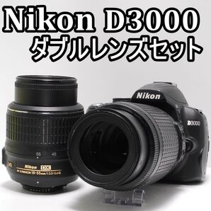 届いたらすぐ使えるNikon D3000ダブルレンズ手振れ補正レンズ
