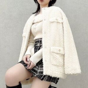 価格相談不可☆ボアフレンチブルゾン。022450200101