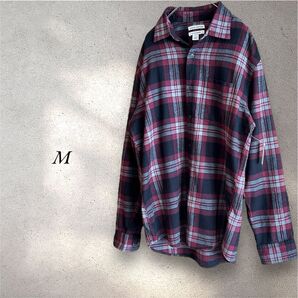 amazon essentials フランネルシャツ チェック柄 S
