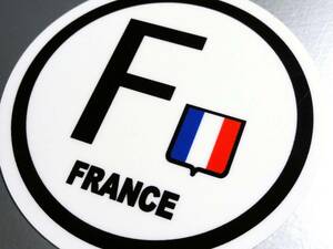 Z0E* vehicle ID/ France country identification sticker 7.5cm size * round shape Citroen Peugeot Renault etc. * national flag seal _ EU