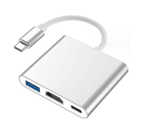 変換ケーブル HDMI Type-C タイプC 変換アダプター シルバー