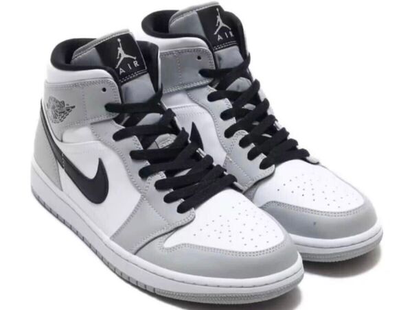 28.5cm NIKE AIR JORDAN1 Mid Light Smoke Grey 554724-092 新品