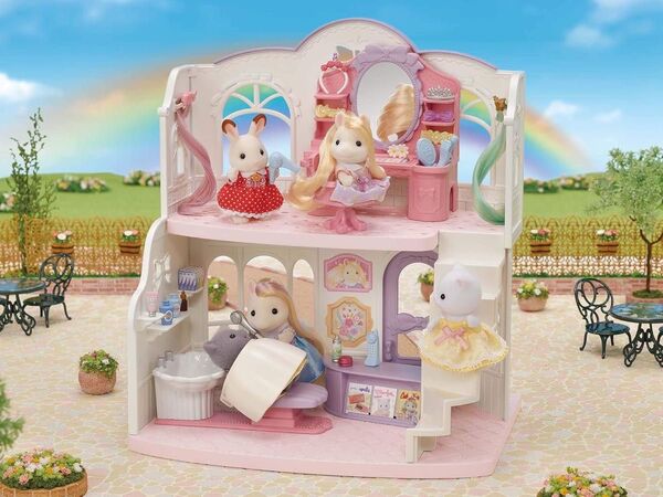 未使用品 シルバニアファミリーヘアサロン 【おしゃれにスタイリング!ビューティーヘアサロン】