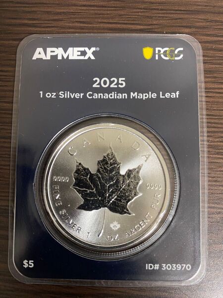 2025 カナダ メイプルリーフ銀貨 First Strike APMEX Mint Direct