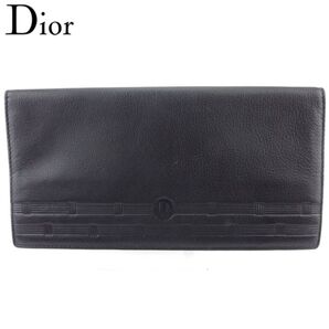 ディオール 長札入れ 札入れ メンズ ロゴ ブラック レザー Dior 【ディオール】 E1624