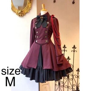 新品未使用品 軍服ワンピース Mサイズ レッド