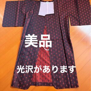 美品 道行コート 光沢のある生地