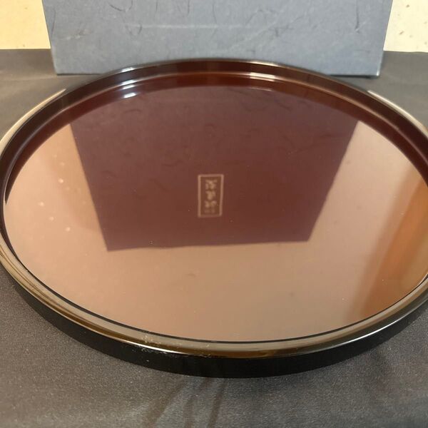 丸盆 お盆 朱塗 木製漆器 輪島塗