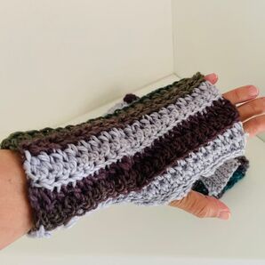 ハンドウォーマー グラデーションカラー ハンドメイド ハンドカバー