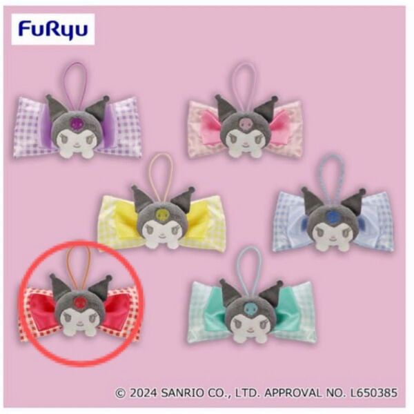 新品未使用 クロミ ぴょこきゅんカラフルリボン ヘアゴム カチューシャ ヘアバンド