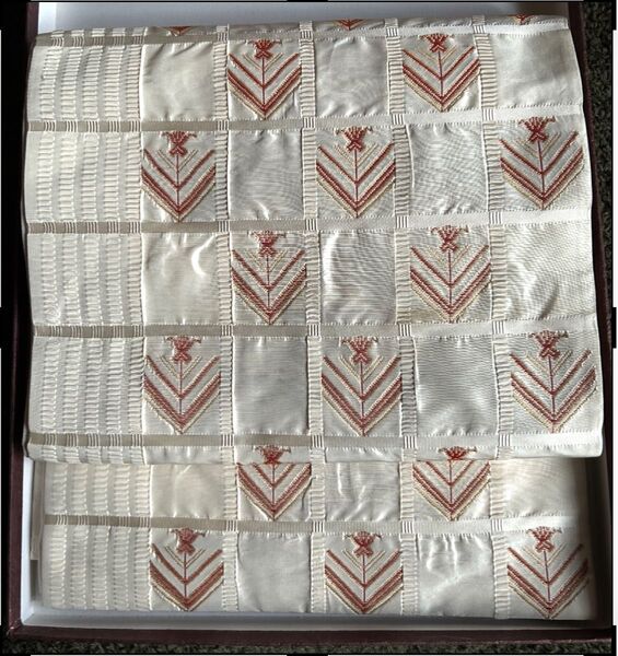 正絹洒落袋帯 変わり風通織 美品 しめやすい