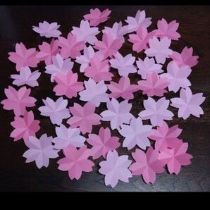 折り紙 桜の花 40個(ピンク、薄ピンク各20個)