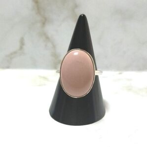 2025年までプライス マットなピンクオパール リング