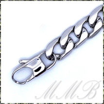 [NECKLACE] Stainless Steel Curb Chain ハイポリッシング 6面喜平チェーン 喜平ロブスターバックル ロング ネックレス 11.5x770mm (115g) _画像3