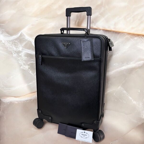 PRADA プラダ スーツケース キャリーケース サフィアーノレザー オールレザー 機内持ち込み可