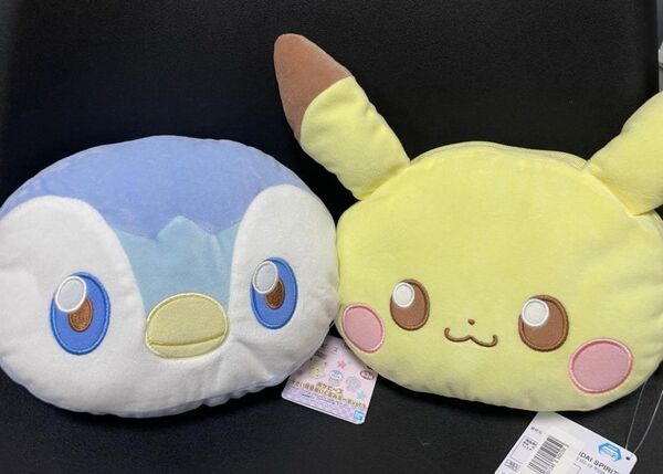 ポケピース 顔型ぬいぐるみポーチ ピカチュウ ポッチャマ