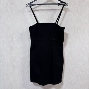 ZARA AUTHENTIC DENIM BY TRF デニム タイト キャミワンピース ワンピース ブラック デニム Sサイズ