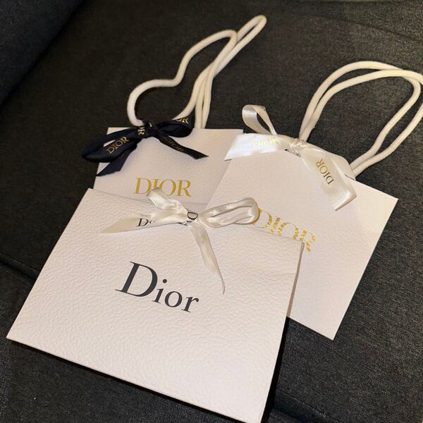 Diorショッパー ギフトボックス リボン付き 3点セット