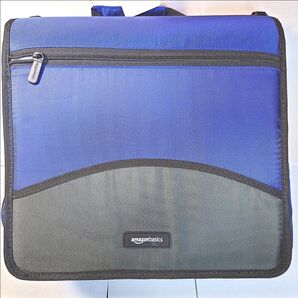 Amazonベーシック 3リングバインダー ジッパー付き 10cm D字型ブルー