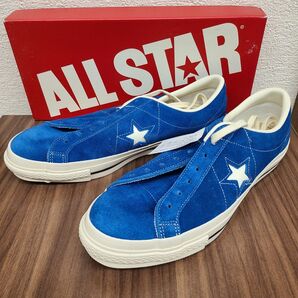 50周年 日本製 ワンスターJ 28.0 ブルー スエード CONVERSE