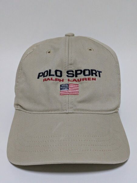 激レア90’s ポロスポーツ POLO SPORTSキャップ ベージュ