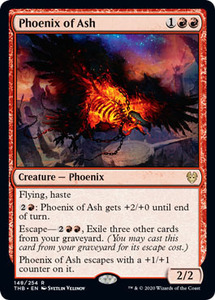 え赤 灰のフェニックス 1枚（4枚在庫s 英 良品 THB）/Phoenix of Ash（MTG /テーロス還魂記/Theros Beyond Death/）
