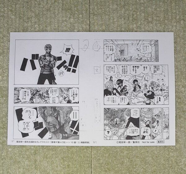 ワンピース ミニ複製原画 《73巻特典》 尾田栄一郎