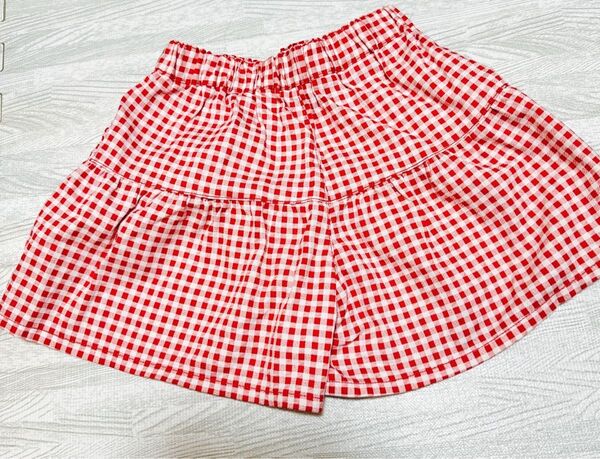 チェック柄半ズボン 120 子供服