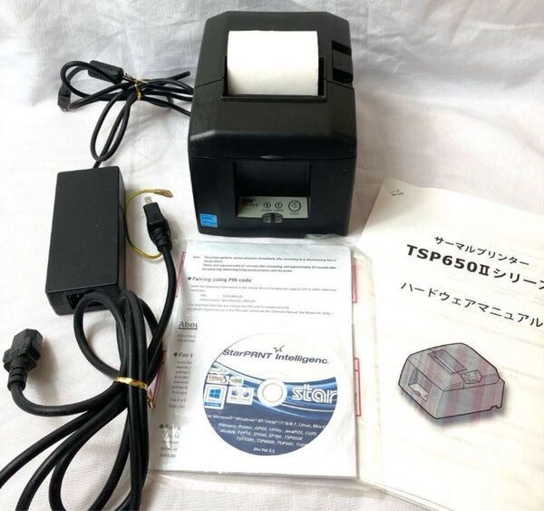 STAR精密 サーマルプリンター TSP650Ⅱ アダプタ付 Bluetooth