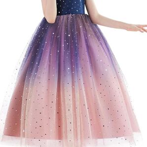 ドレス 150サイズ グラデーション 新品未使用 結婚式 カラードレス 発表会