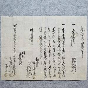 古文書 明治四年 永代売渡申山證文之事 未解読 詳細不明 江州 蒲生郡 稲垂村 滋賀県