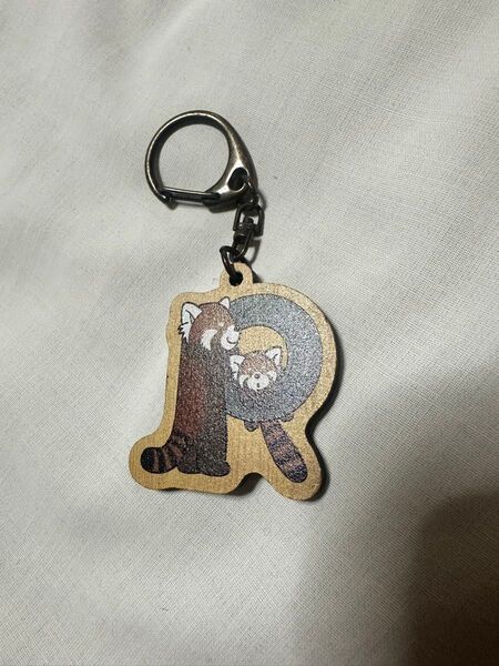 レッサーパンダ イニシャルR キーホルダー 動物園
