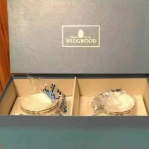 WEDGWOOD ビィンテージ！クタニクレーン　新品ペアカップ＆ソーサー